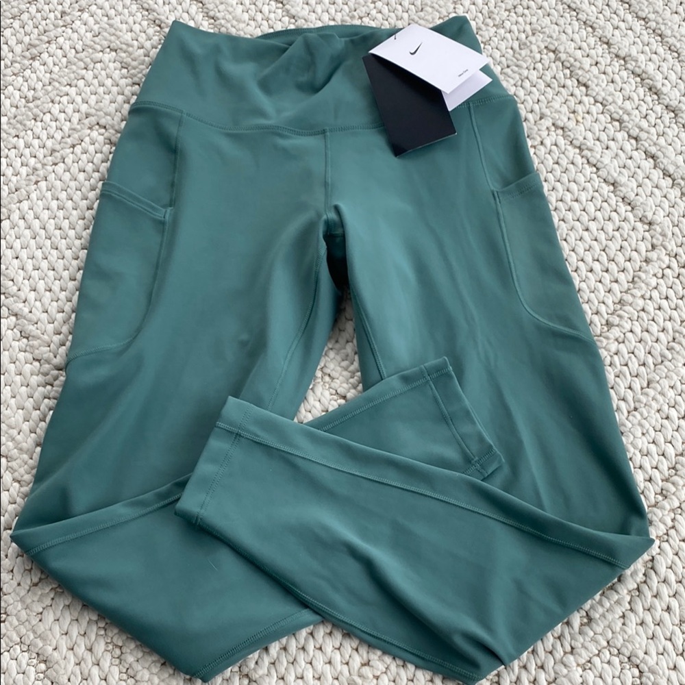 Nike Teal High-Waisted Leggings